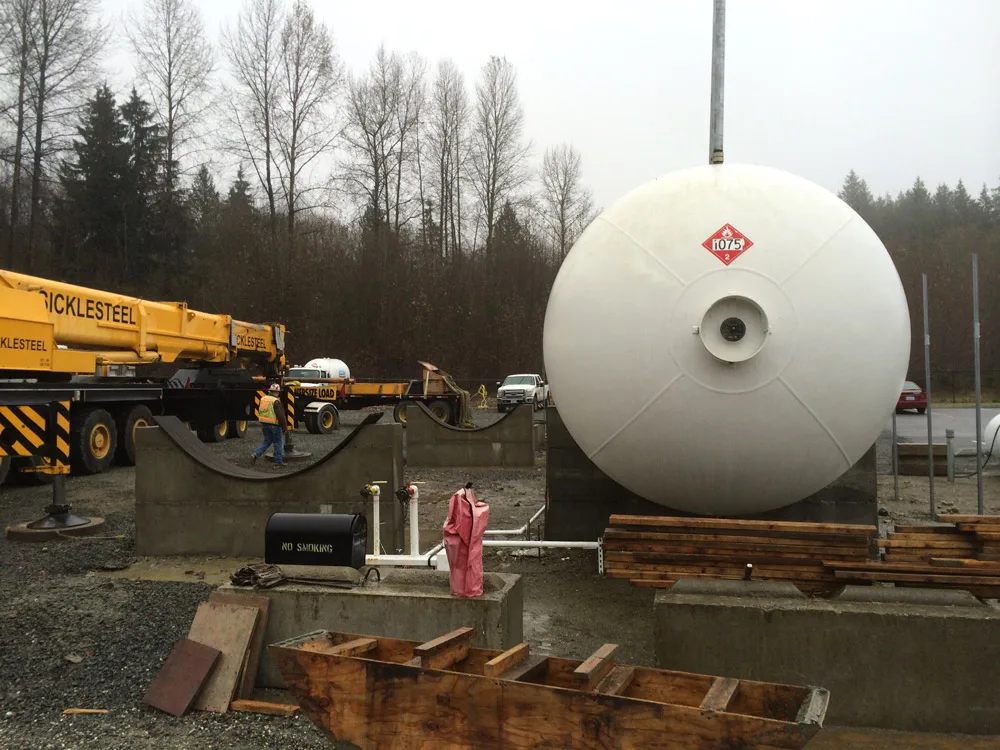 Agricultural facility construction in progress