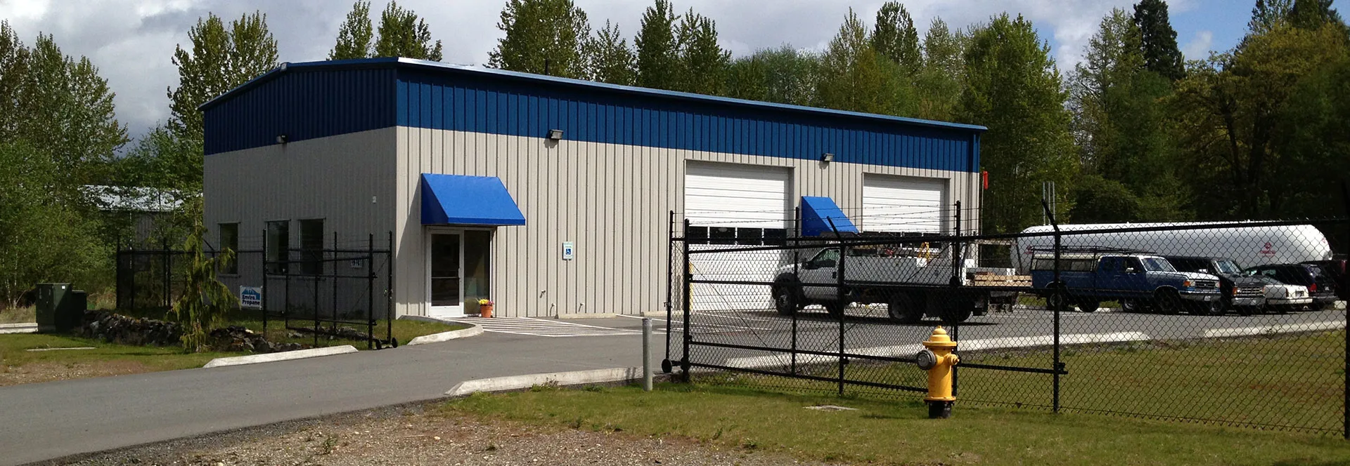 Commercial construction project in progress