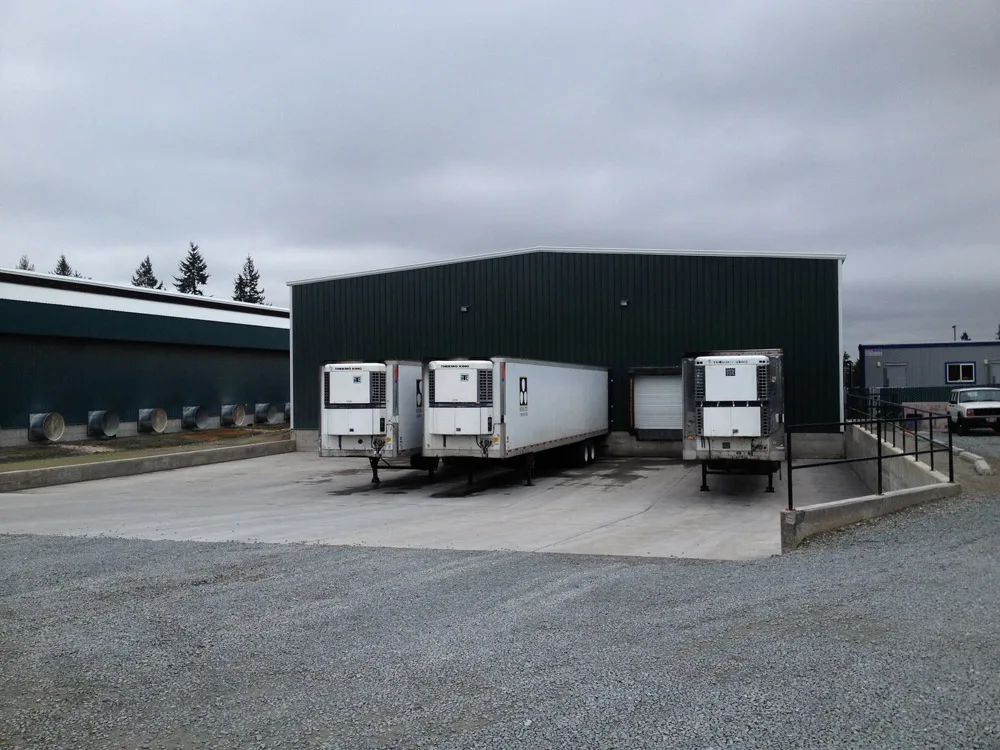 Light industrial facility interior construction